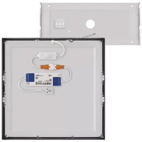 Plafonieră LED/28,5W/230V 3000/3500/4000K 30x30 cm negru