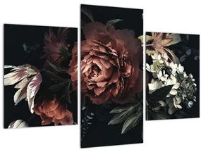 Tablou - Flori întunecate (90x60 cm)