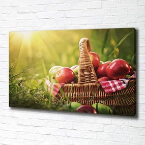 Pictură pe pânză Mere într-un coș