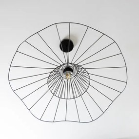 Brilagi - Lustră LED suspendată pe cablu CERIA WIRE 1xE27/40W/230V Ø 80 cm, neagră