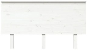 Tablie de pat, alb, 144x6x82,5 cm, lemn masiv de pin Alb, 144 x 6 x 82.5 cm, 1
