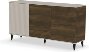 Comoda RANDOM 2 KM-1, casmir/nuc, PAL furniruit, 160x40x82 cm