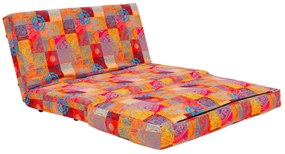 Canapea extensibila cu 2 locuri Matilda, Multicolor, 120 x 62 x 68 cm