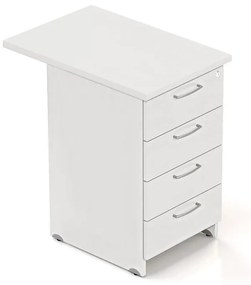 Container Visio 70 x 47 cm - 4 sertare, alb