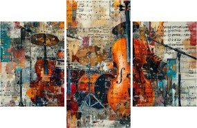 Tablou - Instrumente muzicale (90x60 cm)