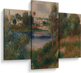 Tablou - Auguste Renoir, Landscape at Vetheuil, reproducere (90x60 cm)