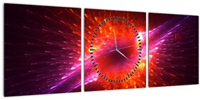 Tabloul modern abstract cu spini (cu ceas) (90x30 cm)