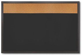 Tablă Combi Board / plută 60 × 90 cm, neagră