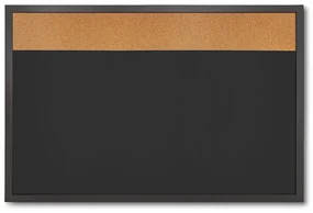 Tablă Combi Board / plută 60 × 90 cm, neagră