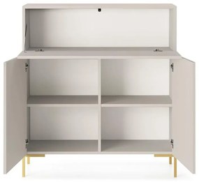 Dulap Lamellito L2  (gri bej + auriu). 1099063
