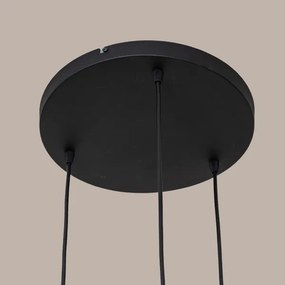 Lustră pe cablu SOLANO 3xE27/15W/230V negru/crom lucios