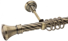 Galerie simpla Luxor teava twister aur antic 25mm (Alege marime: 360 cm)