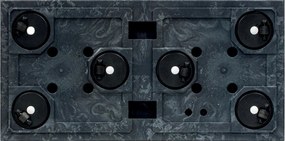 Ghiveci SIERRA CASE BETON EFFECT 57,7 cm , negru