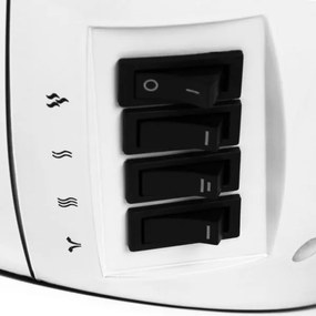 Deuba Ventilator de incalzire - semineu 1500 W - alb