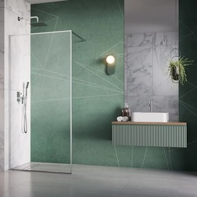 Paravan de dus tip Walk-in Radaway Modo F II crom lucios-transparent 55 cm sticla securizata 8 mm