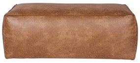 Taburet maro coniac cu tapițerie din imitație de piele Rodeo – WOOOD