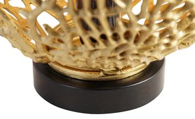 Lampă de masă Art Deco aurie - Maro