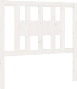 vidaXL Tăblie de pat, alb, 96x4x100 cm, lemn masiv de pin