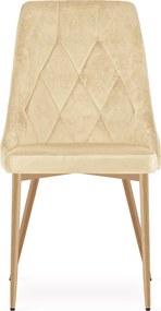 Scaun de dining IMOLA VELVET, bej