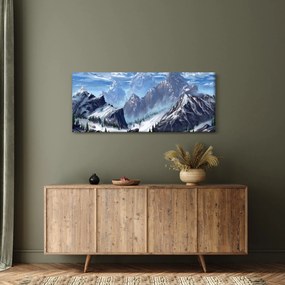 Tablou - Munții pictați (120x50 cm)