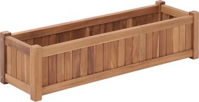 vidaXL Strat înălțat, 100x30x25 cm, lemn masiv de tec