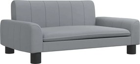 vidaXL Canapea pentru copii, gri, 70x45x30 cm, material textil