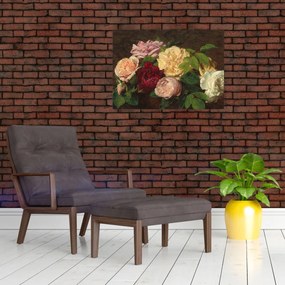 Tablou - Henri Fantin-Latour, Roses de Nice on a Table, reproducere (70x50 cm)