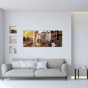 Tablou - Amsterdam, pictură (120x50 cm)