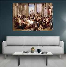 Tablou canvas Romains de la decadence 120x80 cm