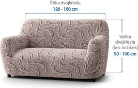 Gaico Huse bielastice BRILLANTE maro fotoliu dublu (l. 120 - 160 cm)