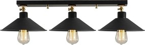 Lustra BERCESTE N 660, negru, metal, 80x24x16 cm