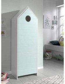 Șifonier de copii alb/albastru deschis 115x171,5 cm CASAMI – Vipack