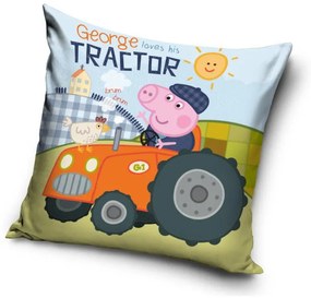 Purcelușa Peppa George&#039;s Tractor Husă de pernă Velur 40x40 cm