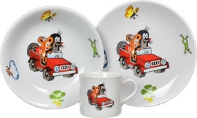 Set de masă pentru copii din 3 piese Thun, Cârtițași Mașina