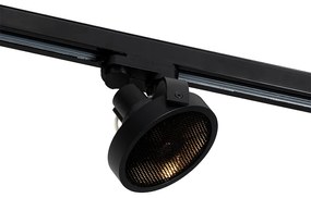 Spot trifazic modern negru - Master 111 Honey
