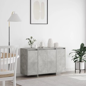 vidaXL Bufet Gri din Beton Gri din Beton Lemn Prelucrat 120 x 41 x 75 cm