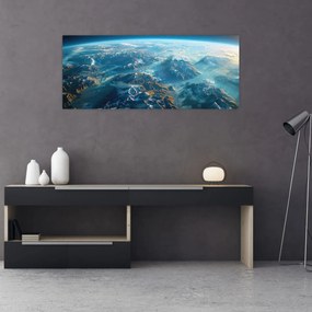 Tablou - Vedere din spațiu (120x50 cm)