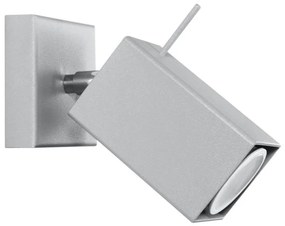Sollux SL.0455 - Aplica MERIDA 1xGU10/40W/230V gri, montaj pe perete