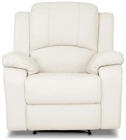 Fotoliu recliner Manor House 220 98x97x97cm, Bej, Piele eco, Mobilier deja asamblat