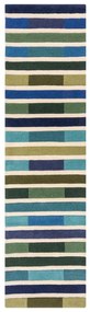 Covor verde din lână 230x60 cm Piano - Flair Rugs