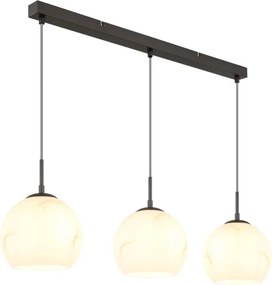 Globo 15999M-3H - Candelabru suspendat RAGUSA pe cablu, 3x E27/60W/230V