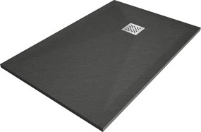 Mexen Stone+ cadă de duș dreptunghiulară compozit 140 x 70 cm, antracit - 44717014