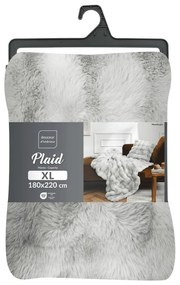 Pătură gri din micropluș/cocolino 180x220 cm Mounty – douceur d'intérieur