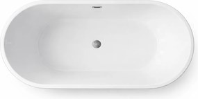Cada baie freestanding Portofino Negru
