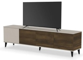 Comodă TV Random-2 III, nuc / crem