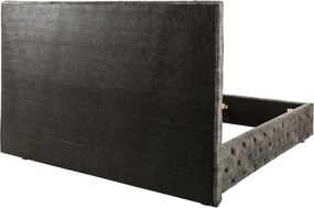 Pat elegant tapitat cu catifea gri olive, Paris 180x200cm A-6541076 VC