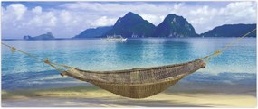 Tablou - Hamac pe plajă (120x50 cm)