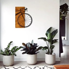 Decorațiune de perete 70x62 cm lemn/metal bicicletă