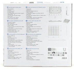 Aigostar - Proiector solar LED reglabil 200W/3,2V IP65 cu telecomandă