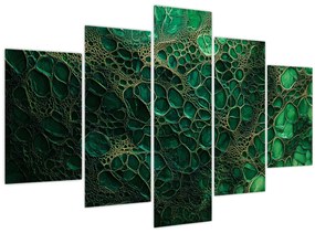 Tablou - Imagine microscopică verde (150x105 cm)